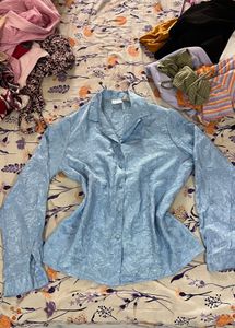 Y2K Blue Shirt