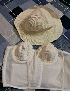 Combo Of Imported Corset And Hat