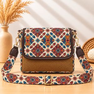 Jute Print Crossbody Bag