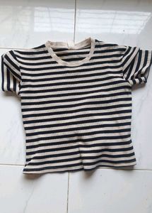 Striped crop T-Shirt