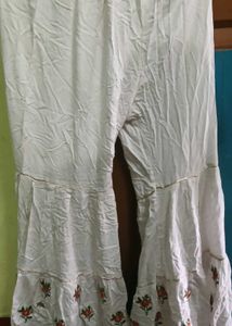 Embroidered Palazzo Pants