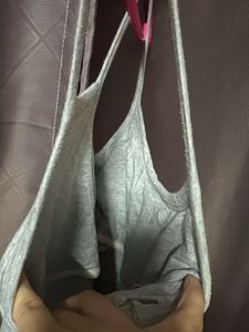 Grey Racerback Tank Top32-34with pad