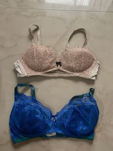 Lace Bra Bundle - Pink & Blue