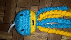 Crochet Jellyfish Keychain