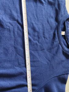 Blue Crop Top  like sweatshirt