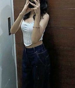 Chic White Corset Top