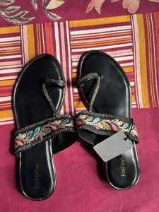 Embellished Flat Sandals