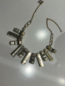Stylish Black &amp; Gold Statement Necklace