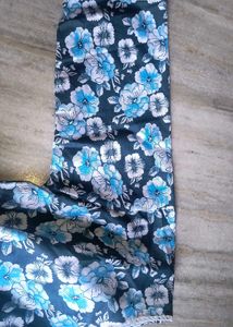 Blue Floral Print Kurta