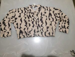 Stylish Printed Crop Top &amp; Wide Leg Pants Set