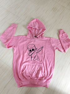 Pink Marshmello Hoodie (size -M,L&XL)