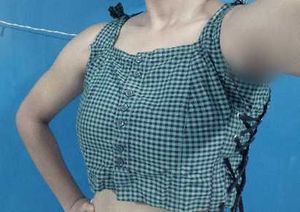 Cute Gingham Crop Top