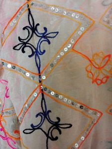 Embellished Dupatta with Sequins