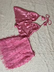 Cute whimsy babydoll top and miniskirt set