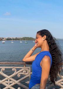 Stylish One-Shoulder Ruched Blue Top