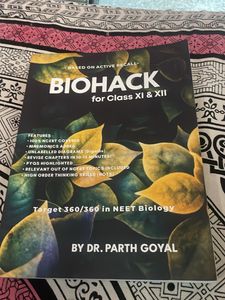 Biohack NEET Biology Book by Dr. Parth Goyal