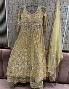 Stunning Gold Embellished Lehenga Choli
