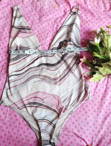 Stylish Patterned One-Piece Swimsuit