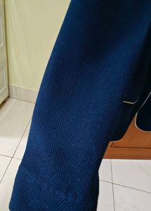 Navy Blue Blazer with gold Piping