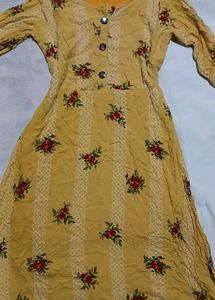 Floral Print Anarkali Kurta