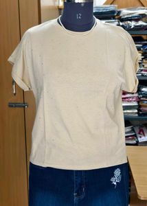 Sparkly Beige T-Shirt