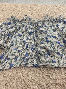 Floral Ruffle Off-Shoulder Blouse