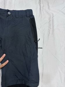 Men Zip-Off Dry Fit Durable Trekking Pants Grey Bl