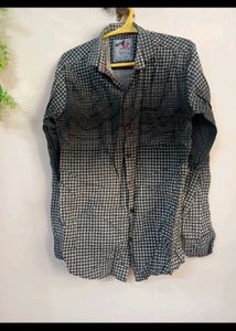 Combo Checked Blue Shirt pure cotton