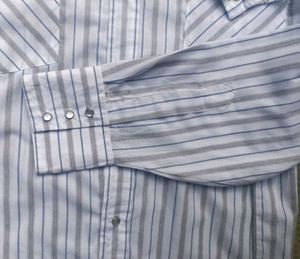 Vintage Men's Striped Western Shirt