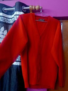Classic Red Cardigan