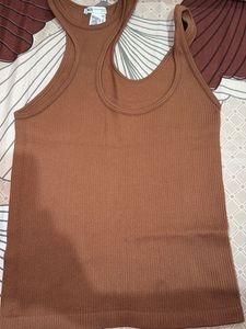 Ribbed Racerback Tank Top