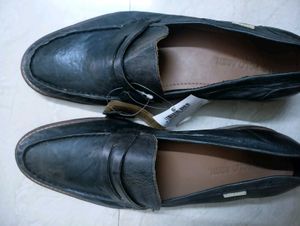 Men's Leather Slip On Saad1 Black Shoes