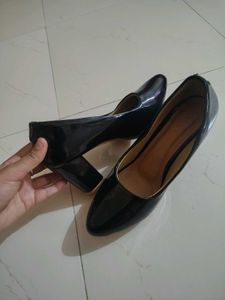 Elegant Black Patent Heels