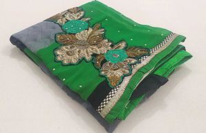 Elegant Green Saree New