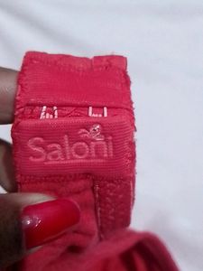 Red Non Paded Bra Panty Set . Size 30