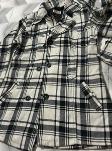 Plaid Trench Coat