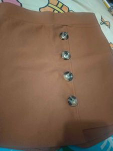 Stylish Button-Front Skort for Women