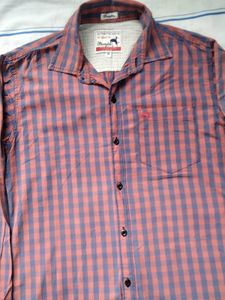 Red &amp; Blue Checked Men Shirt Button-Down