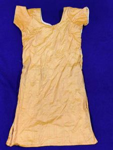 Women's Orange Embroidered Kurta