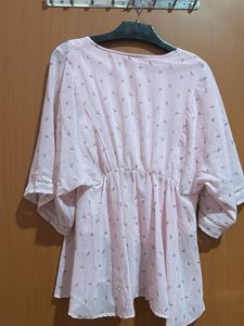 Pink Printed Kurta