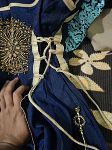 Elegant Navy Blue Ethnic Gown