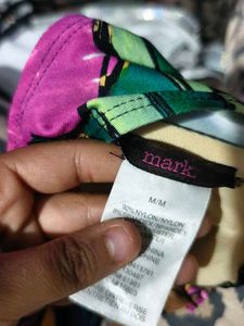 Vibrant Tropical Print Bikini Top