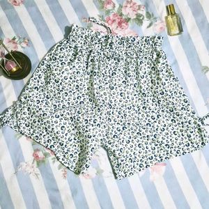 floral coquette cotton shorts