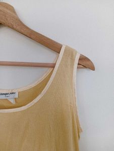 Soft Yellow Sleeveless Tank Top