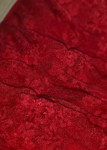 🍓Elegant Red Lace Camisole short dress❣️