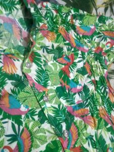 Vibrant Tropical Print Shirt