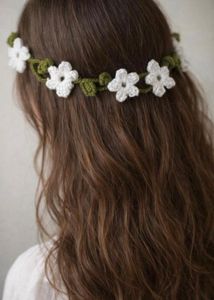 Handmade Crochet Flower Hairband