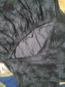Casual Grey Tie-Dye Dress