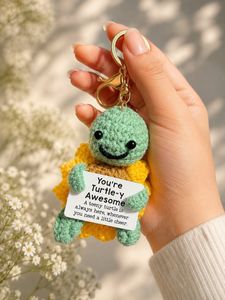 Cute Crochet Turtle Keychain