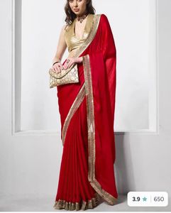beautiful red saree- one week offer
